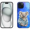 Pouzdro a kryt na mobilní telefon Apple mmCase iPhone 15 - koala ve svetru