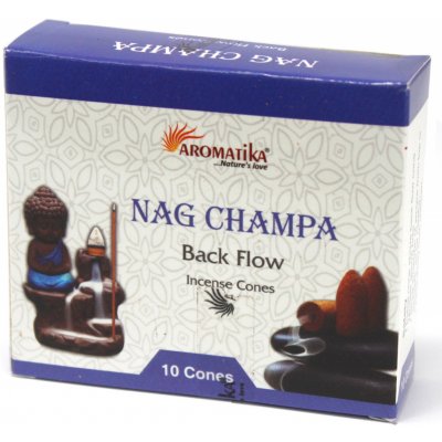 Ancient Wisdom Vonné kužely Aromatika Tekoucí kouř Nag Champa 10 ks – Zboží Mobilmania