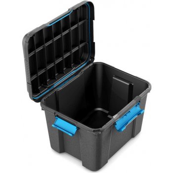 KIS Plastový úložný box - Scuba Box M 43 L modré zavírání