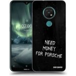 Picasee silikonový průhledný obal pro Nokia 7.2 - Black Fuel – Zboží Živě