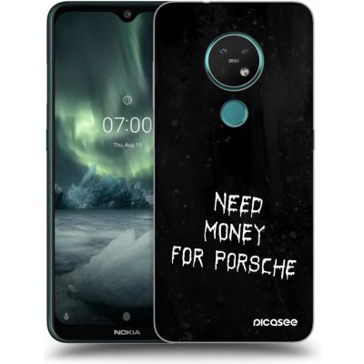 Picasee silikonový průhledný obal pro Nokia 7.2 - Black Fuel – Zboží Živě