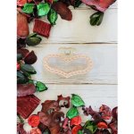 Zdobené skřipce do vlasů - srdíčko Barva: světle růžová – Hledejceny.cz