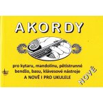 Akordy pro kytaru, mandolínu, pětistrunné bendžo, basu a klávesové nástroje – Zboží Dáma