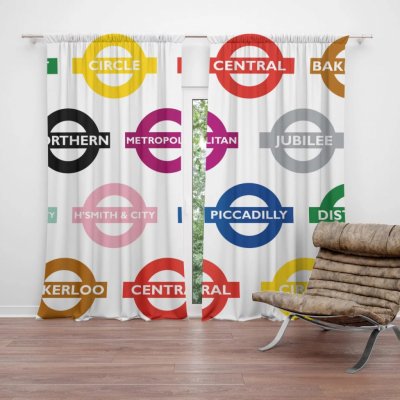 Závěsy Metro: 2 ks - 140x250 cm - Sablio – Hledejceny.cz