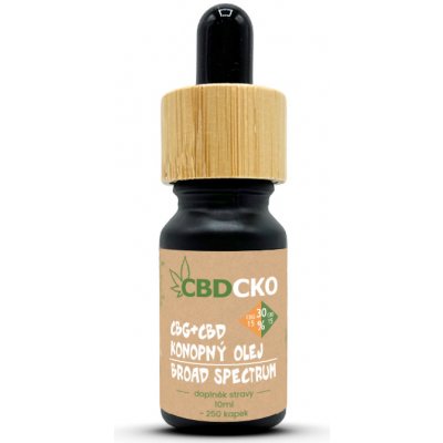 CBDčko konopný olej 15% CBG + 15% CBD broad spectrum 30% 10ml – Zbozi.Blesk.cz