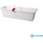 Plastkon Samozavlažovací truhlík Smart Systém Extra Line 60 cm bílý – Hledejceny.cz