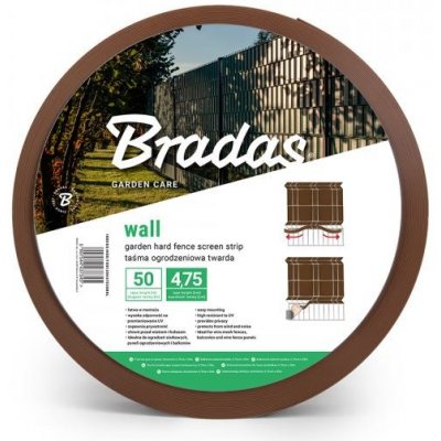 Bradas stínící fólie na plot 1200g/m2 0,0475 m x 50 m brown – HobbyKompas.cz