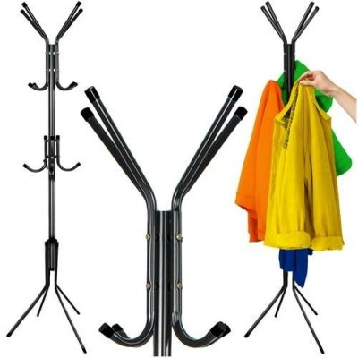 Ruhhy 26362 Stojanový věšák 175 x 42 cm černý – Zboží Dáma