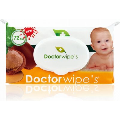 Doctor wipe´s Baby vlhčené utierky s prírodným arganovým olejom 72 ks