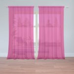 Sablio Záclony Sytě růžová: 2ks 150x250cm – Hledejceny.cz