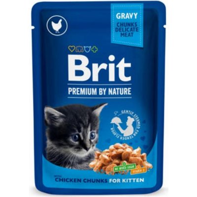 Brit Premium by Nature pro koťata s kuřecími kousky 100 g – Zboží Mobilmania