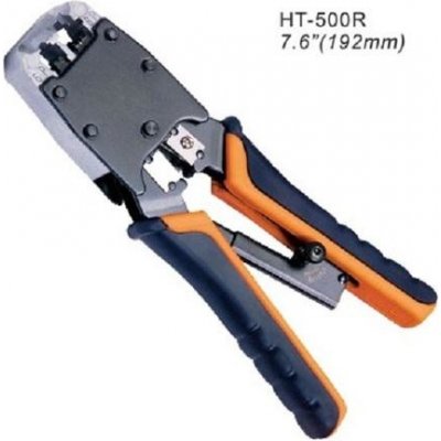 Kleště H-Tools HT-500R profesionální, modulární, krimpovací, s ráčnou (RJ11,12,45), HT-500R – Zboží Mobilmania