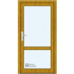 Kömmerling vchodové dveře 76 AD OM 1012 pravé zlatý dub sklo čiré 90 x 203 cm – Hledejceny.cz