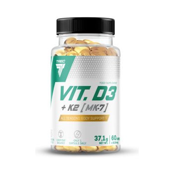 Trec Nutrition Vitamín D3+K2 60 kapslí