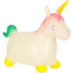 KIK KX3187 Skákací nafukovací jedorožec 60 x 47cm bílý – Sleviste.cz