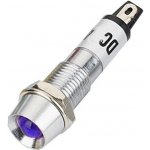 Kontrolka 12V LED Modrá do otvoru 8mm | Zboží Auto