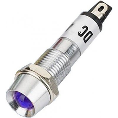 Kontrolka 12V LED Modrá do otvoru 8mm | Zboží Auto