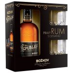 Božkov Republica Exclusive 8y 38% 0,5 l (dárkové balení 2 sklenice) – Hledejceny.cz