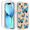 Pouzdro a kryt na mobilní telefon Apple Pouzdro PROTEMIO 49240 DUAL ART Odolný kryt Apple iPhone 14 Plus BUTTERFLY