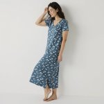 dlouhá košile s krátkými rukávy a potiskem srdíček smaragdová – Zboží Dáma