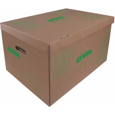 emba Stěhovací krabice - hnědá, 61 x 38 x 43 cm, nosnost 100 kg, 1 ks – Zboží Mobilmania