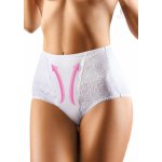 Babell BBL 070 dámské vyšší stahující krajkové kalhotky bílá – Sleviste.cz