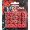 Příslušenství ke společenským hrám GW Warhammer Chaos Space Marine Dice Set