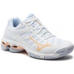 Mizuno WAVE VOLTAGE White / Peach Parfait / Halogen Blue – Zboží Dáma