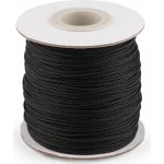 Šňůrka nylonová kroucená Ø1 mm k tvoření a výrobě šperků Varianta: 6 černá, Balení: 1 ks – Sleviste.cz
