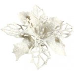 Zimní dekorace umělá květina k aranžování vánoční růže bílá balení 3ks – Hledejceny.cz