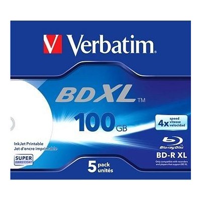 Verbatim BD-R XL 100GB 4x, 5ks (43789) – Sleviste.cz