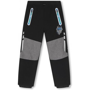 Kugo HK2516 Chlapecké softshellové kalhoty s fleecem černé s šedou