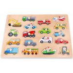 Lelin edukační vkládačka puzzle dopravní prostředky – Zboží Dáma