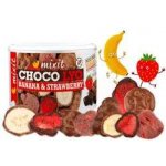 MIXIT Křupavé banánky a jahody v čokoládě 150 g – Zboží Dáma