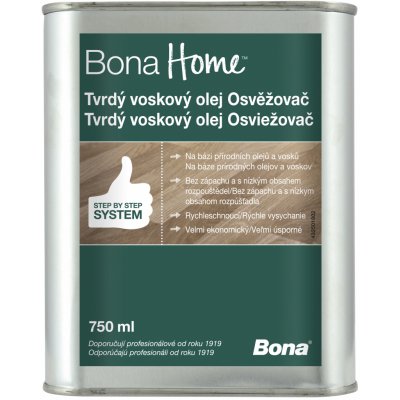 Bona Home Tvrdý voskový olej 0,75 l bezbarvý