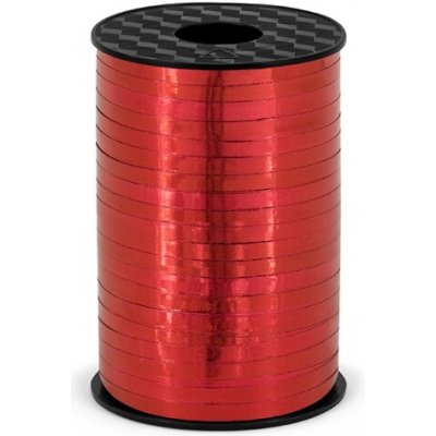 Vázací stuha - červená lesklá - šířka 5mm - návin 225m – Zboží Dáma