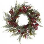 Autronic Věnec zelený (o50 cm) - červené bobule a jablíčka. (PRZ4015) – Hledejceny.cz