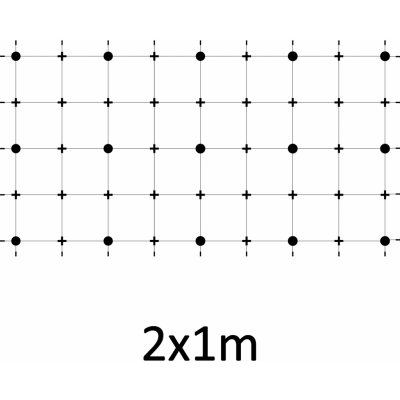 Montážní sada pro zelenou stěnu - nerez, rozměr 2x1m. Set obsahuje: EB1-GW02 (15ks), EB2-LA3 (25m), PVC-LA3 (28ks), EB1-NX3 (30ks) – Zboží Mobilmania
