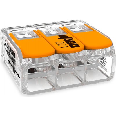 Svorka WAGO, 3x0,2-4 mm2 s páčkou | Zboží Auto