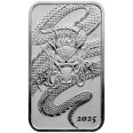 Rectangular Dragon stříbrná mince 2025 1 oz – Zbozi.Blesk.cz