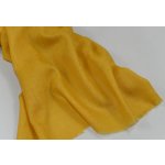 Kašmírová šála Exclusiv šafránově žlutá – Zboží Dáma