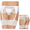 Dámské erotické punčochy Suspenderbelt String,White