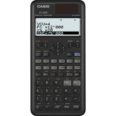 Casio FC 200 V 2E Finanční kalkulačka – Zboží Mobilmania