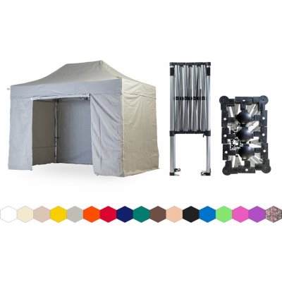 TENTino SMALL HEXAGON 2x4 m 5A - ŠEDÁ – Hledejceny.cz