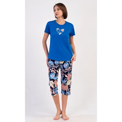 Vienetta dámské kapri Květy modrá – Zboží Mobilmania