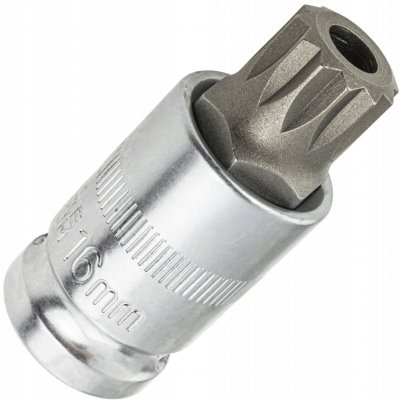 BGS Technic BGS 4356 Zástrčná hlavice 1/2" XZN M16 s vrtáním – Zboží Dáma