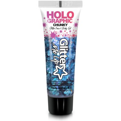 PaintGlow glitrový gel holografický chunky cosmic modrý 12 ml – Zboží Dáma