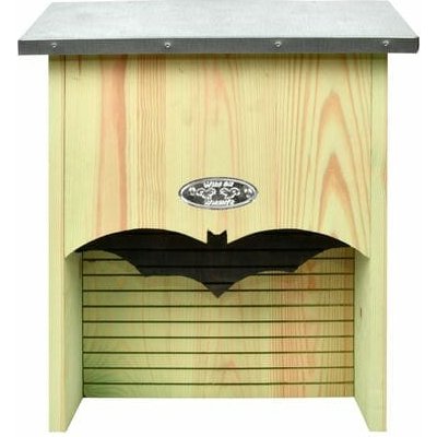 Esschert Design Budka pro netopýry BAT, s pozinkovanou stříškou, 38x17x45cm, přírodní – Zboží Mobilmania