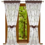 Fliying Voálové závěsy MJ KOL hnědá 2 x 145 x 250 cm – Hledejceny.cz