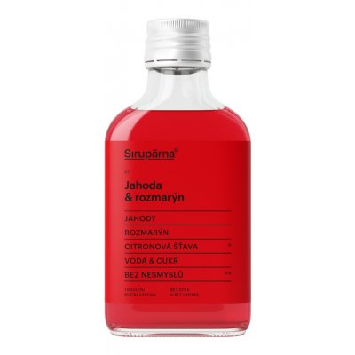Sirupárna Domácí Jahoda & Rozmarýn Sirup 100 ml – Zbozi.Blesk.cz